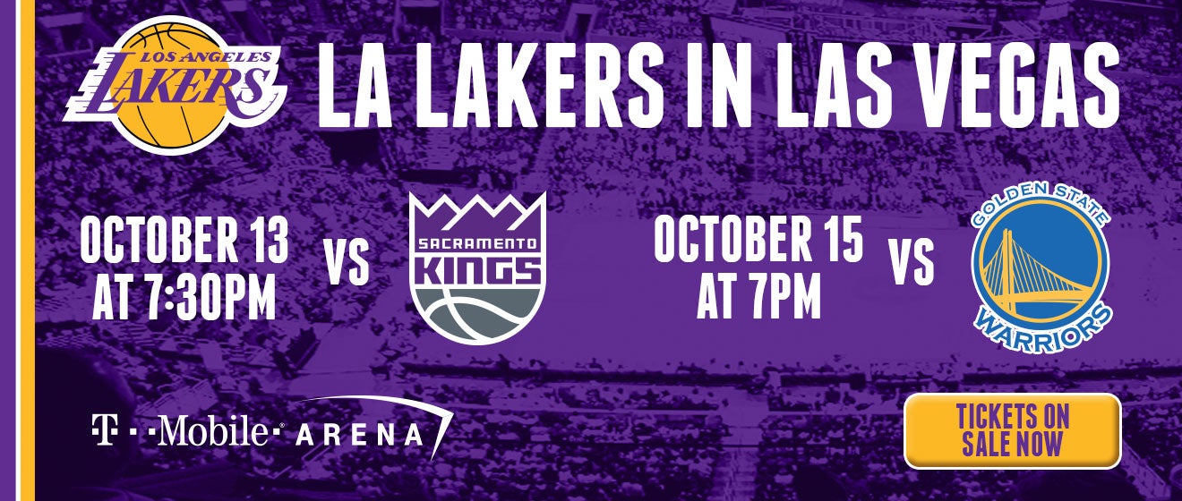 LAKERS ANNOUNCE 201617 PRESEASON SCHEDULE TMobile Arena