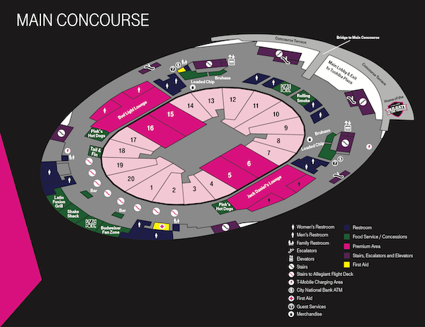 Concourse Maps | T-Mobile Arena