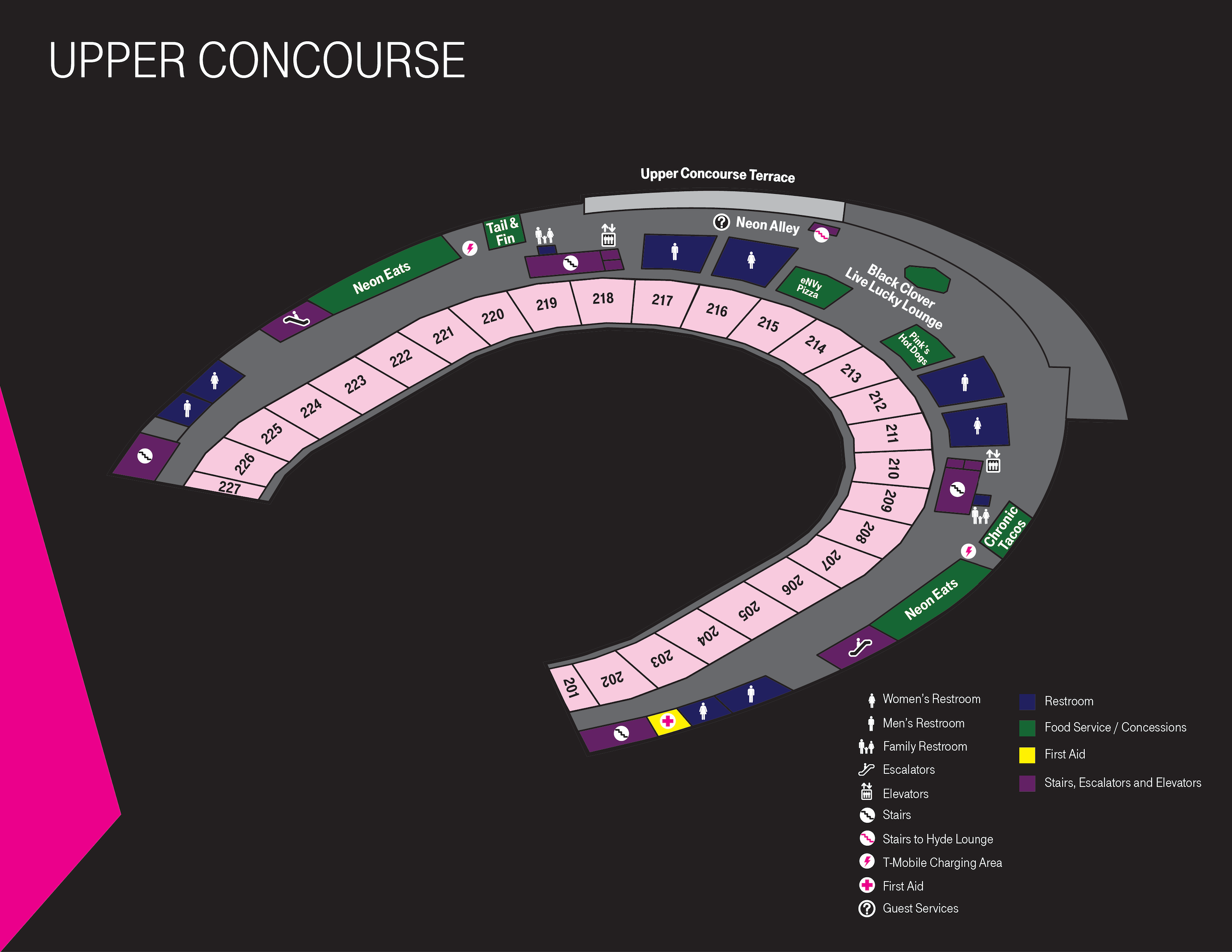 Concourse Maps | T-Mobile Arena