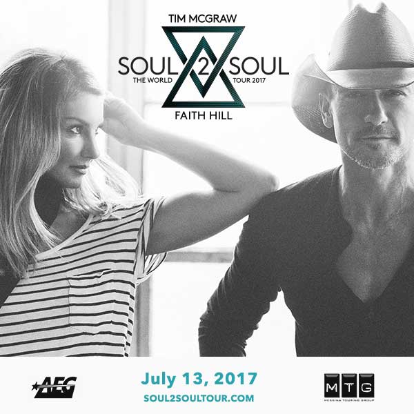 More Info for TIM MCGRAW AND FAITH SOUL2SOUL THE WORLD TOUR 2017 ANNOUNCES ADDITIONAL SHOWS DUE TO STRONG FAN RESPONSE