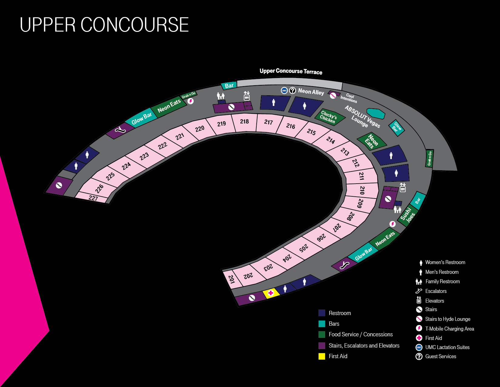More Info for Upper Concourse Map