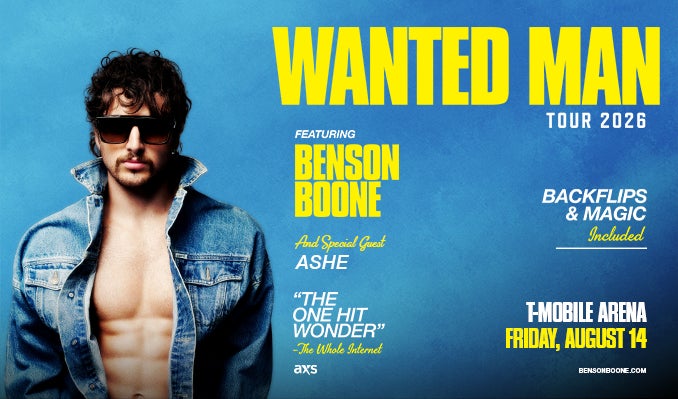 More Info for Benson Boone: Wanted Man Tour 2026
