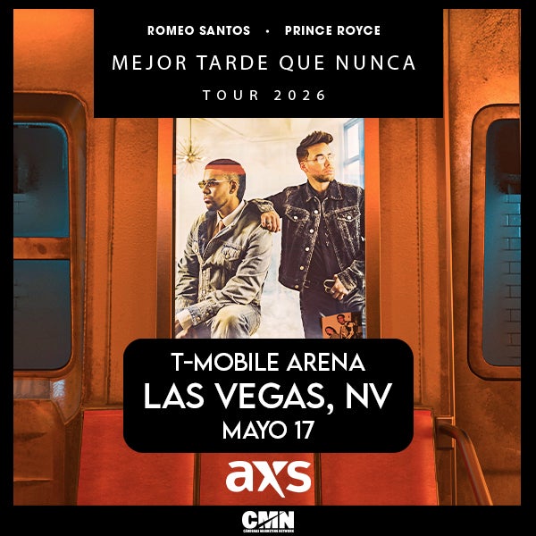 More Info for Romeo Santos & Prince Royce – Mejor Tarde Que Nunca Tour 2026