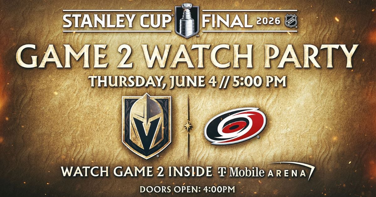 Watch Party Game 2 - Vegas Golden Knights vs. Carolina Hurricanes