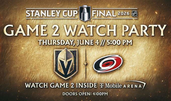 More Info for Watch Party Game 2 - Vegas Golden Knights vs. Carolina Hurricanes