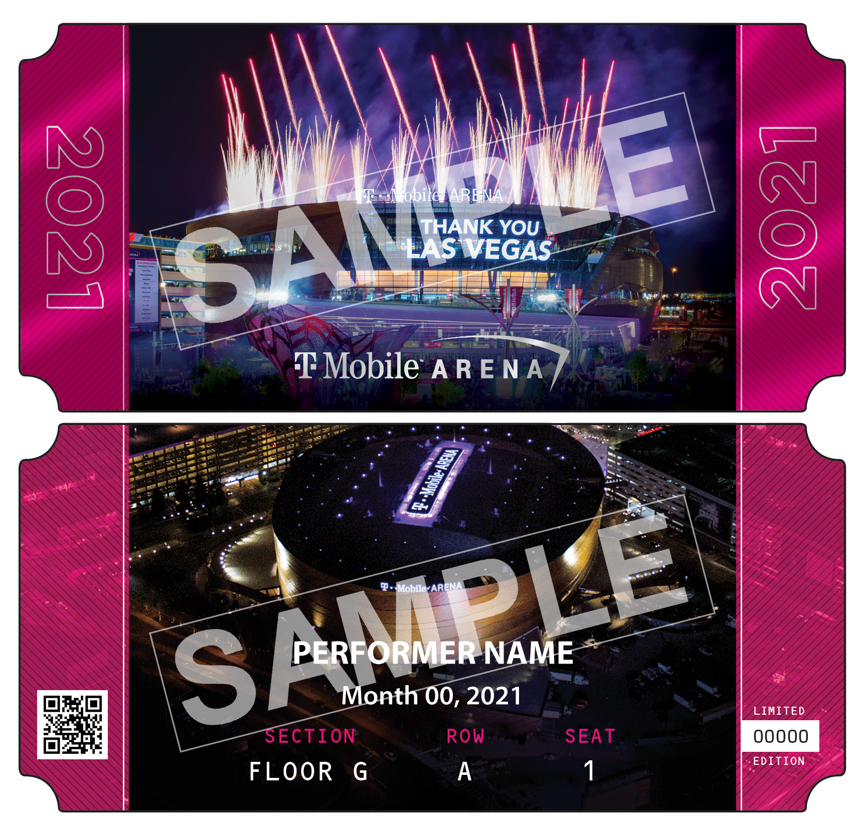 TMobile Arena Souvenir Ticket TMobile Arena