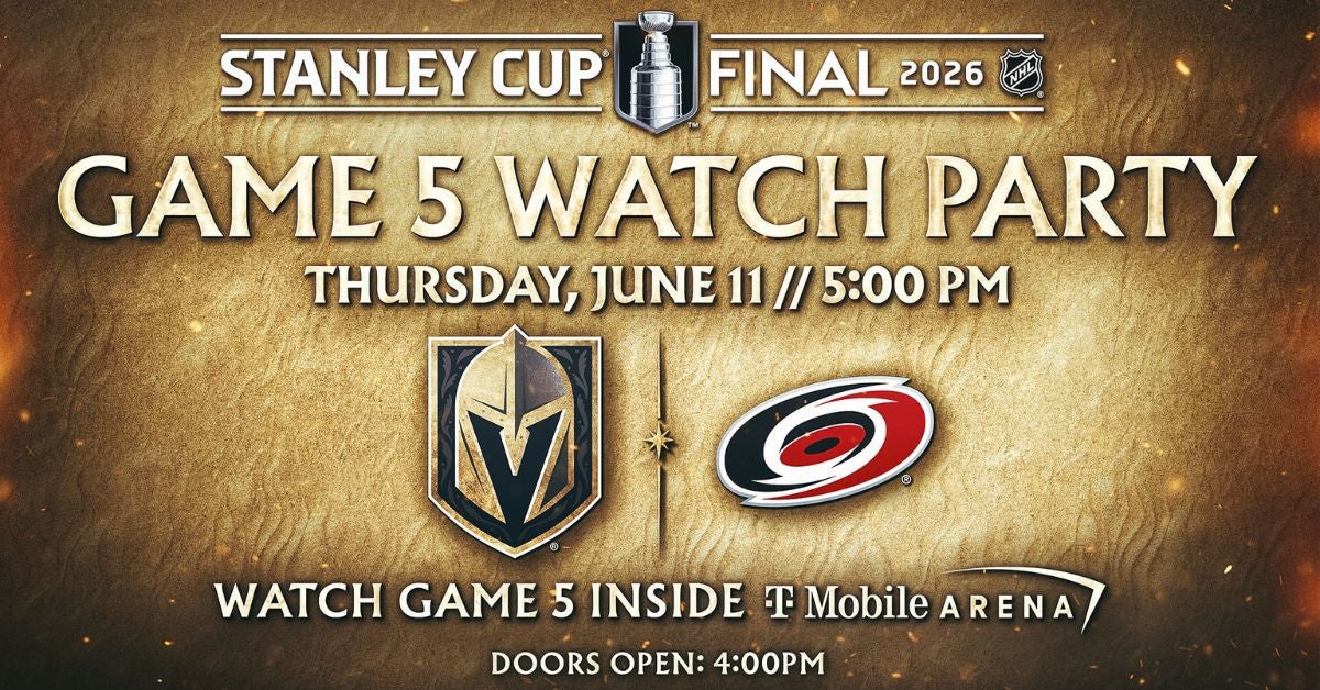 Watch Party Game 5 - Vegas Golden Knights vs. Carolina Hurricanes